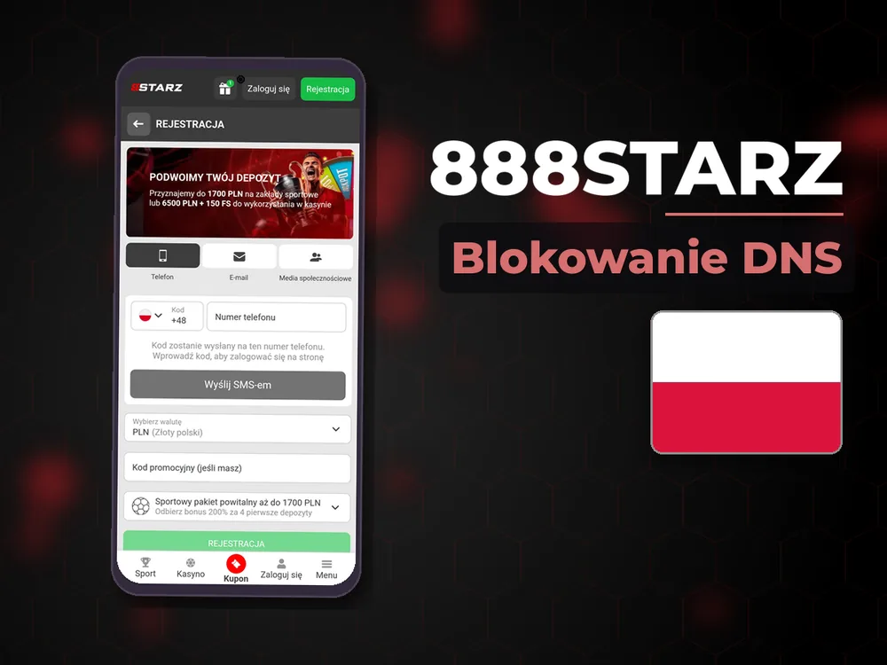 888starz - Blokowanie DNS