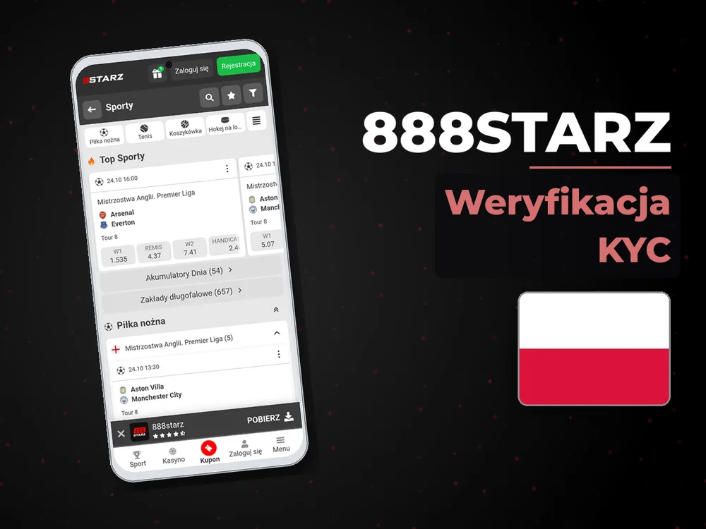 888starz - Weryfikacja KYC