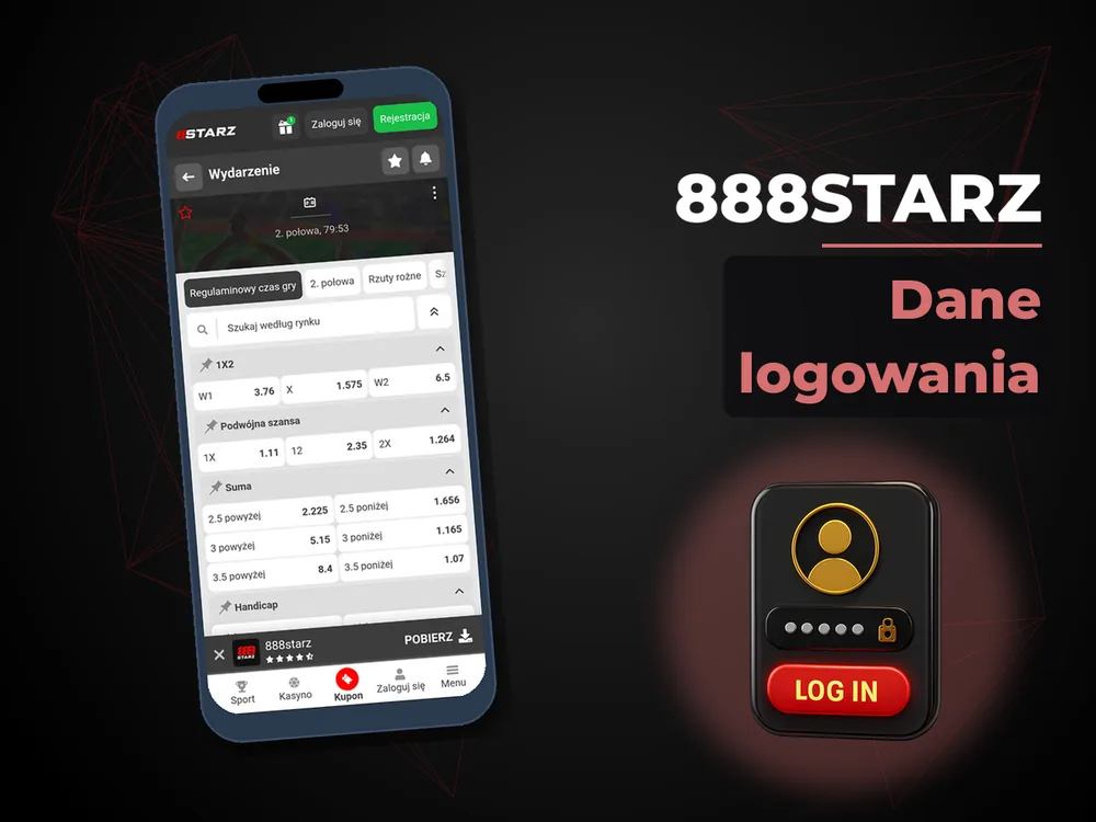 888starz - Dane logowania