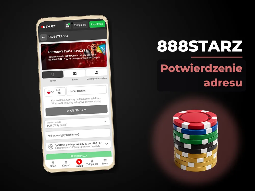 888starz - Potwierdzenie adresu